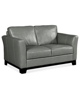 Turin Leather Loveseat, 63W x 39D x 35H   Furniture