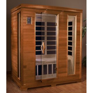 Dynamic Infrared Grand 3 Person Carbon Sauna / Honey Stain