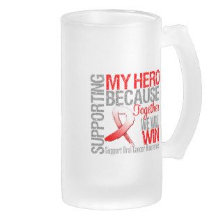 Supporting My Hero   Oral Cancer Awareness Coffee Mugs