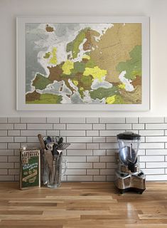 classic world wall map by the future mapping company