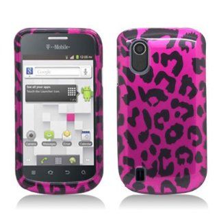 Aimo Wireless ZTEV768PCIMT186 Hard Snap On Image Case for ZTE Concord V768   Retail Packaging   Hot Pink Leopard Cell Phones & Accessories