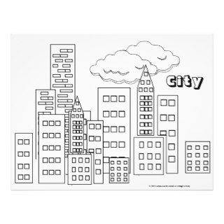 Coloring Pages  City   25 Pack Full Color Flyer