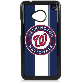 MLB Major League Baseball Washington Nationals HTC One M7 Hard Plastic Black or White case (Black) Cell Phones & Accessories