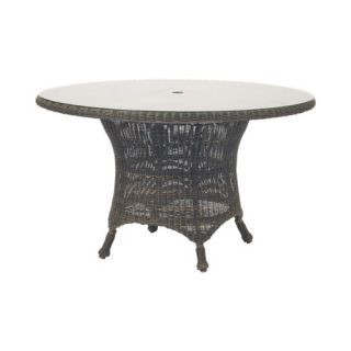 Dining table Woven with glass top Comes with umbrella hole Serengeti