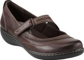 Clarks Women's Ashland Avenue Mary Janes, Brown Leather, 8 M US Mary Jane Flats Shoes