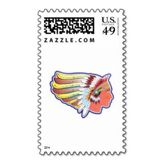 Native American Indian Chief Postage Stamps