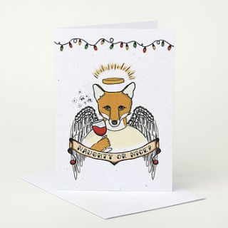 fox christmas card by sophie parker
