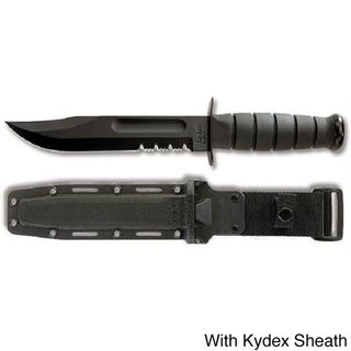 Ka Bar Full size Serrated Edge Black Fixed Blade Knife KA BAR Knives, Inc Hunting Knives