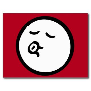 Trendy Funny Smiley Face Postcard