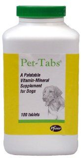 Pet Tabs Tablets from PFIZER (180 Tabs)  Pet Supplements And Vitamins 