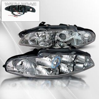 Mitsubishi Eclipse 97 98 99 Projector Headlights ~ pair set (Black) Automotive