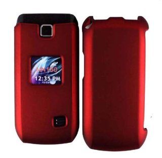 Hard Hot Red Shell Case Cover Accessory for LG Select MN180 with Free Gift Aplus Pouch Cell Phones & Accessories