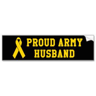 Proud Army Husband Bumper Stickers