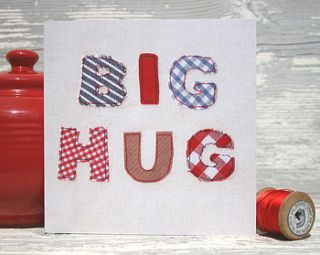 'big hug' greeting card by the writing bureau