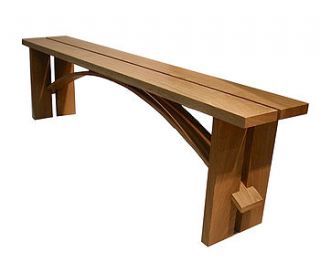 solid oak bench by hyland furniture