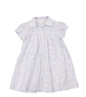 paisley print woven lounge dress / nightie by mini vanilla / vanilla park   london