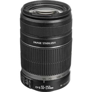 Canon EF S 55 250mm f/4.0 5.6 IS Telephoto Zoom Lens for Canon Digital SLR Cameras with Lens Cleaning Kit  Camera Lenses  Camera & Photo