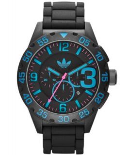 adidas Watch, Unisex Chronograph Red Silicone Strap 48mm ADH2793   Watches   Jewelry & Watches