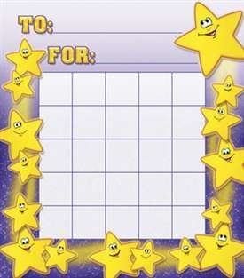 * SMILEY STARS MOTIVATIONAL CHARTS   NST2207  Academic Awards And Incentives Supplies 