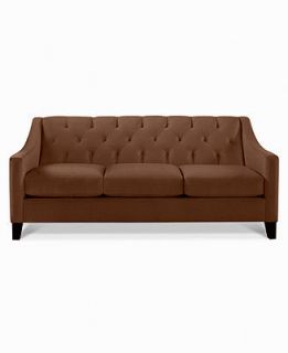 Chloe Velvet Tufted Sofa Custom Colors   Furniture