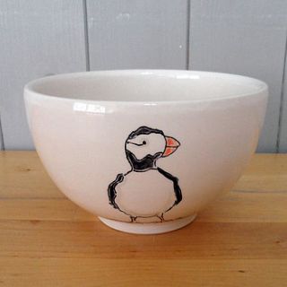 hand painted ceramic bowl by fired arts and crafts