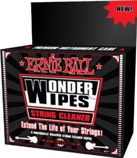 Ernie Ball Wonder Wipe String Cleaner 6 pack Musical Instruments
