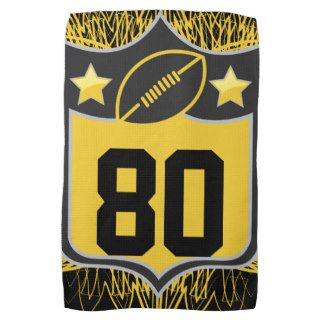 Team USA Sports Black and Gold Pittsburgh Football Towels