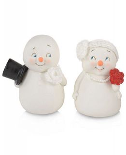 Department 56 Snowpinions Wedding Couple Figurine   Holiday Lane