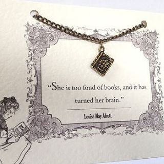 book lover necklace by literary emporium