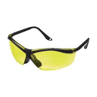 3M XF4 Safety Eyewear — Black Frame, Yellow Lenses, Model# 90966  Eye Protection