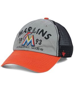 47 Brand Miami Marlins Flathead Cap   Sports Fan Shop By Lids   Men