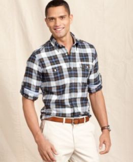 Tommy Hilfiger Shirt, Long Sleeve Slim Fit Camlin Shirt   Casual Button Down Shirts   Men