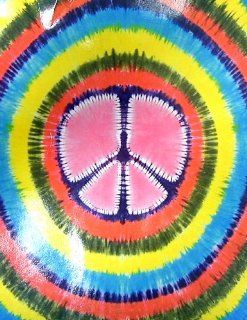 Tie Dye Tapestry~ Peace Tapestry~ Giant Wall Tapestry~ Approx 7.5 Ft. x 8.25 ft  