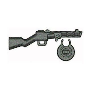 BrickArms Exclusive 2.5 to 4 Inch Scale Figure Style LOOSE Weapon PPSH Gun Metal Toys & Games