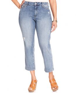 NYDJ Plus Size Devin Cropped Jeans, Maryland Wash   Jeans   Plus Sizes