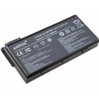 AGPtek Black 9 cell 6600mAh 11.1V Battery for MSI A5000 MSI A6000 MSI A6200 MSI A6203 Series MSI A6205 Series CR600 CR610 CR620 A500 MSI CX600 Series MSI CX600X Series MSI CX610 Series compatible with 957 173XXP 101 957 173XXP 102 BTY L74 BTY L75 Computer