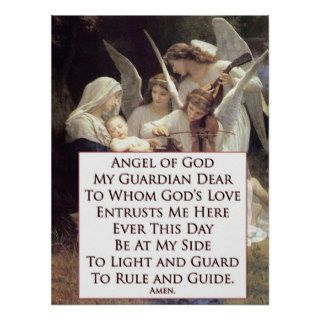 Angel of God Prayer Posters