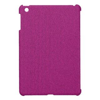 Solid Fuchsia Knit Stockinette Stitch Pattern iPad Mini Cases