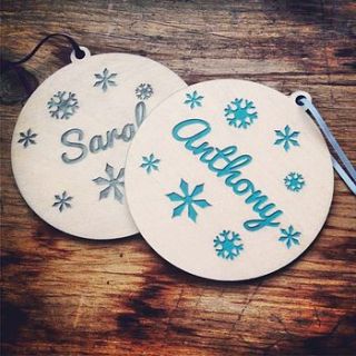 personalised name decoration by pogofandango