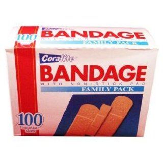Coralite Assorted Bandages, 100 Count Packages (Pack of 12) Health & Personal Care