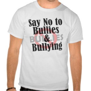 Say No to Bullies & Bullying Shirts