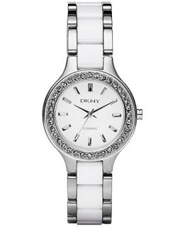 DKNY Watch, White Ceramic and Stainless Steel Bracelet NY8139   Watches   Jewelry & Watches