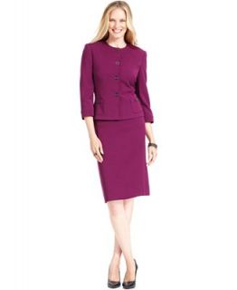 Tahari by ASL Suit, Three Quarter Sleeve Toggle Jacket & Skirt   Suits & Suit Separates   Women