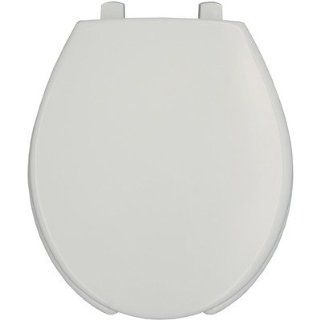 Medic Aid Lift Commercial Open Front Solid Plastic Round Toilet Seat    