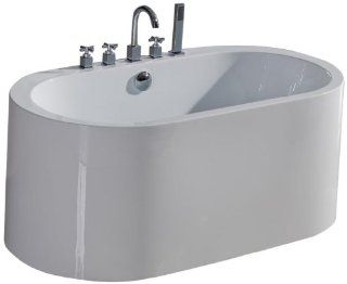 Aquatica PureScape 169 Semi Freestanding Acrylic Bathtub    