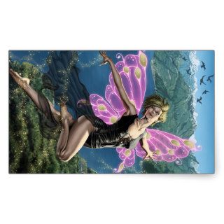 Grimm Fairy Tales #53A Magical Fairy Faerie Faery Rectangle Stickers