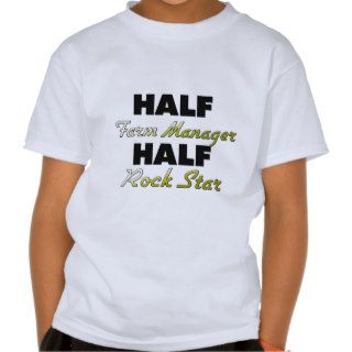 Half Farm Manager Half Rock Star T Shirt