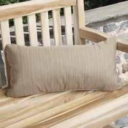 Charisma Outdoor Textured Latte Pillow Made with Sunbrella Outdoor Cushions & Pillows