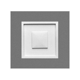 Orac P5020B Corner Block 3 1/2" Square for Door Frame or Wall Frame Primed White Polyurethane (used with Panel Molding # P5020)   Wood Moldings And Trims  