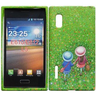 Bfun Packing Kids and Flower Soft Gel Case Cover For LG Optimus L5 E610 E612 Cell Phones & Accessories